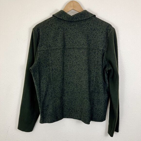 Norton Studio Floral Contrast Sleeve Zip Floral Zip Jacket Plus Size 14 - Picture 3 of 4